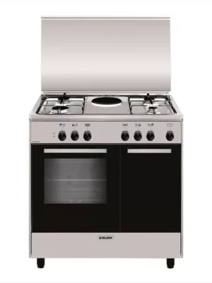 GLEM GAS - Cucina a gas ed elettrica AR856EI Classe A-Inox