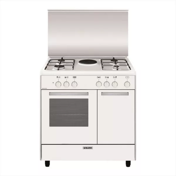 152019983.jpg GLEM GAS - Cucina a gas ed elettrica AR856EX Classe A-Bianco