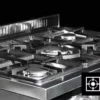GLEM GAS - Cucina elettrica ST965MRS Classe A+-Rosso Pomodoro
