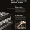 GLEM GAS - Cucina a gas ST664MI Classe A+-Inox