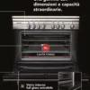 GLEM GAS - Cucina a gas ST96TMI Classe A+-Inox