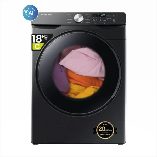 212003435_1.jpg SAMSUNG - Lavatrice WF18T8000GV/ET 18 Kg Classe C-Dark Inox