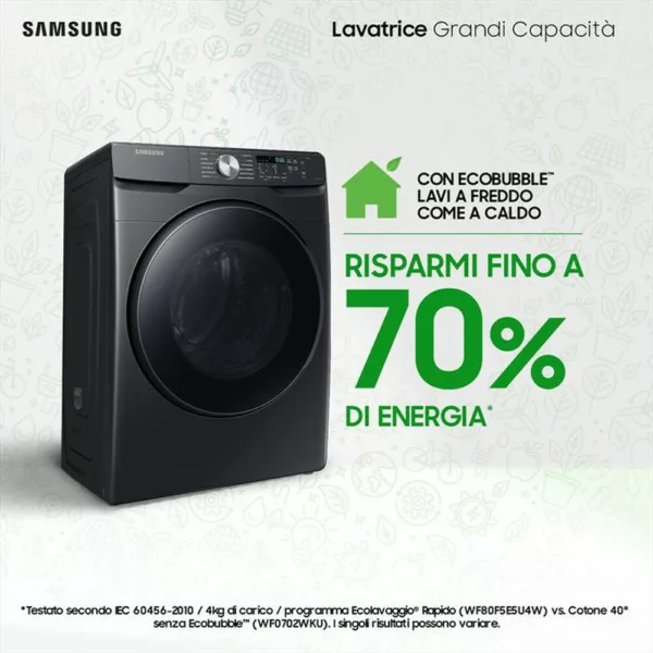 212003435_6.jpg SAMSUNG - Lavatrice WF18T8000GV/ET 18 Kg Classe C-Dark Inox