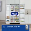 SAMSUNG - Frigorifero side by side RS68A854CSL/EF Classe C-EZ Clean Steel