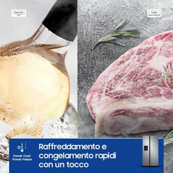 212015413_8.jpg SAMSUNG - Frigorifero side by side RS68A854CSL/EF Classe C-EZ Clean Steel