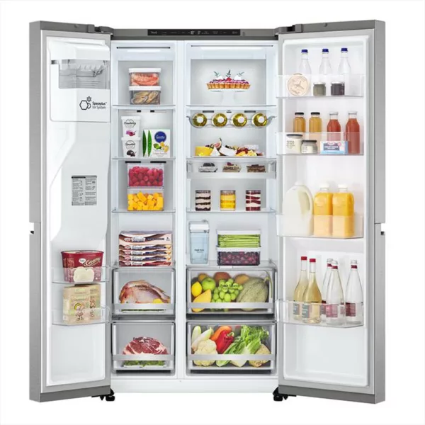 LG - Frigorifero side by side GSLV91MBAC Classe C 635L-Acciaio inossidabile