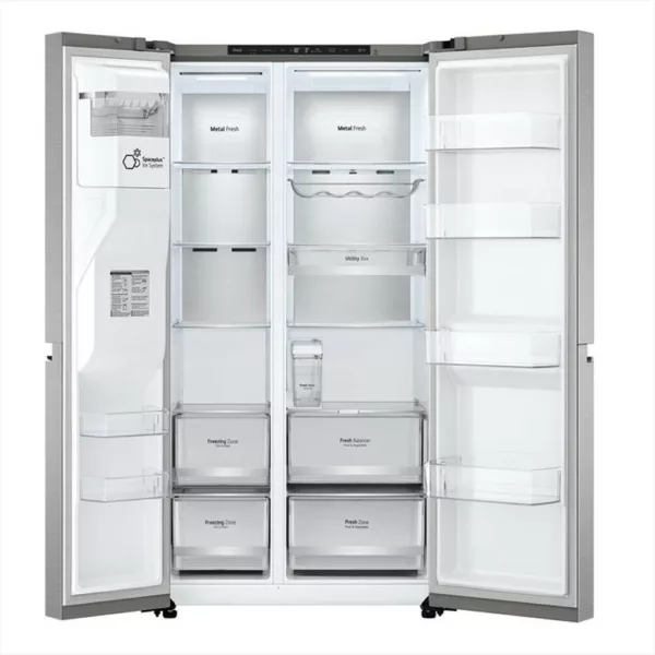 LG - Frigorifero side by side GSLV91MBAC Classe C 635L-Acciaio inossidabile