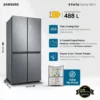 SAMSUNG - Frigorifero 4 porte RF48A400EM9/EF Classe E 488 lt-INOX