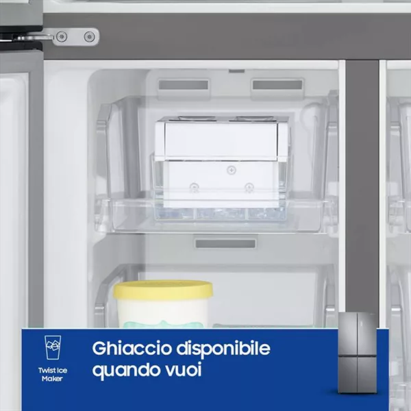 SAMSUNG - Frigorifero 4 porte RF48A400EM9/EF Classe E 488 lt-INOX