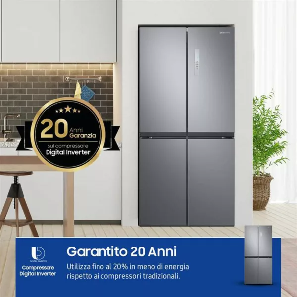 SAMSUNG - Frigorifero 4 porte RF48A400EM9/EF Classe E 488 lt-INOX