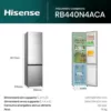 HISENSE - Frigorifero combinato RB440N4ACA Classe A 336 lt-Inox