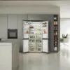 HAIER - Frigorifero side by side HCR5919ENMP ClasseE 582lt-Platino, Acciaio inossidabile