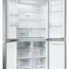 HAIER - Frigorifero side by side HCR5919ENMP ClasseE 582lt-Platino, Acciaio inossidabile