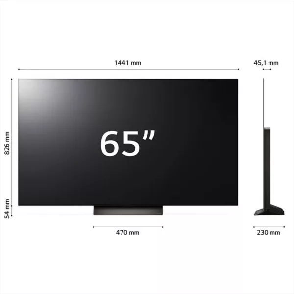 LG - Smart TV OLED evo UHD 4K 65" Serie C4 OLED65C44LA-Marrone
