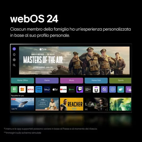 LG - Smart TV OLED evo UHD 4K 65" Serie C4 OLED65C44LA-Marrone