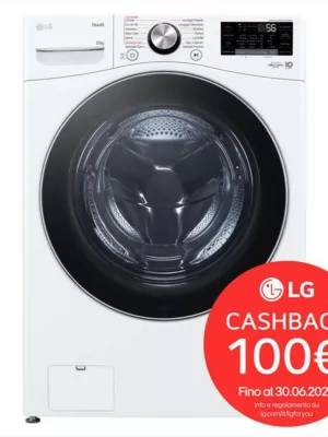 LG - Lavatrice AI DD F0P3020TSWC XL 20kg Classe B-Bianco