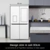 LG - Frigorifero 4 porte GMG860EPBE Classe E 508L-Black