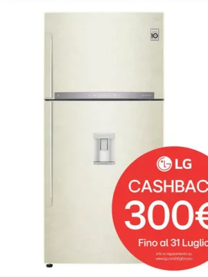 LG - Frigorifero 2 porte GTF916SEPED Classe E 592L-Beige