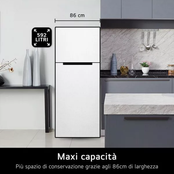 242005326_2.jpg LG - Frigorifero 2 porte GTF916SEPED Classe E 592L-Beige