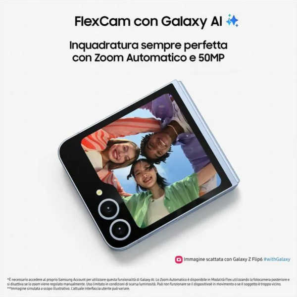 242012757_2.jpg SAMSUNG - Galaxy Z Flip6 12+256GB-Silver Shadow