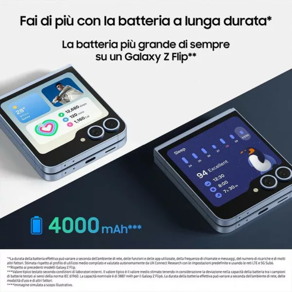 242012757_5.jpg SAMSUNG - Galaxy Z Flip6 12+256GB-Silver Shadow