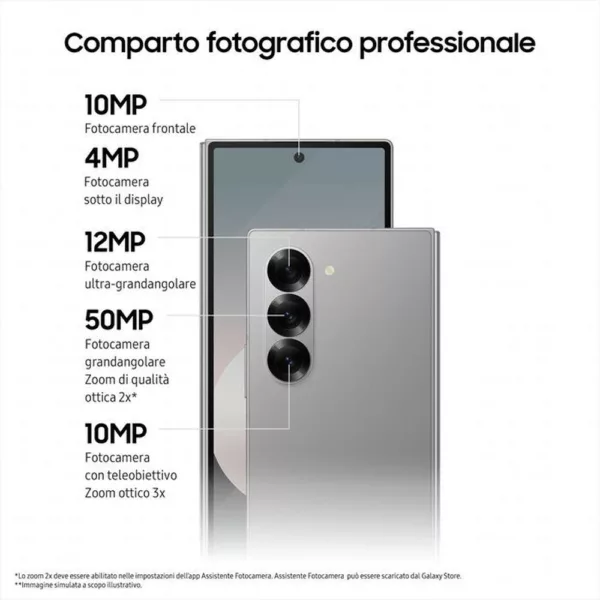 242012760_4.jpg SAMSUNG - Galaxy Z Fold6 12GB + 1TB-Silver Shadow