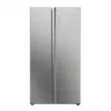 HAIER - Frigorifero side by side HSW79F18ANMM Classe A-Platino, Acciaio inox
