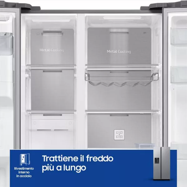 242015588_6.jpg SAMSUNG - Frigorifero side by side RS64DG53M3SLEF Classe E-Inox