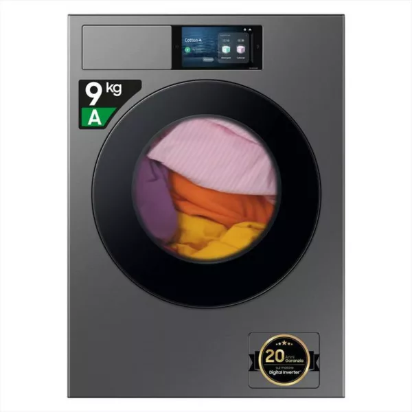 252002747.jpg SAMSUNG - Lavatrice WF90F09C4SU3 9KG Classe A-Dark Silver Steel - oblò Nero