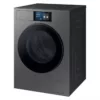 SAMSUNG - Lavatrice WF90F09C4SU3 9KG Classe A-Dark Silver Steel - oblò Nero