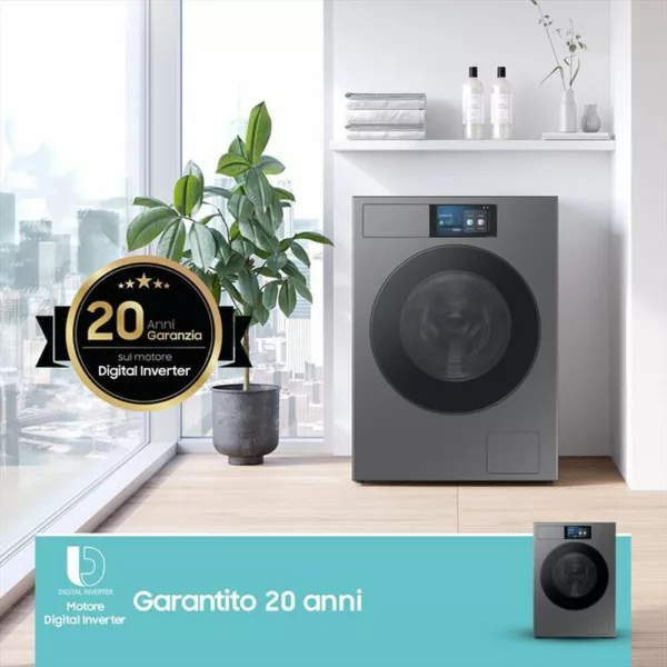 252002747_11.jpg SAMSUNG - Lavatrice WF90F09C4SU3 9KG Classe A-Dark Silver Steel - oblò Nero