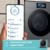 SAMSUNG - Lavatrice WF90F09C4SU3 9KG Classe A-Dark Silver Steel - oblò Nero