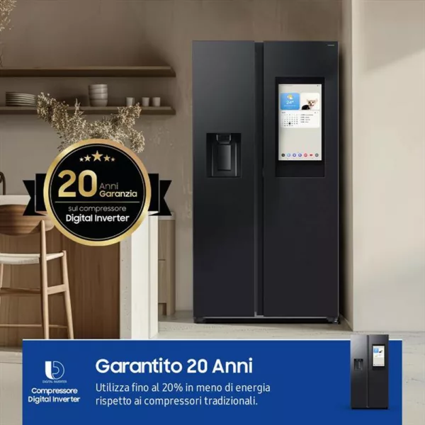 252003411_12.jpg SAMSUNG - Frigorifero side by side RS90F66BEFEF Classe E-Matte black