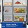 SAMSUNG - Frigorifero side by side RS90F66BEFEF Classe E-Matte black