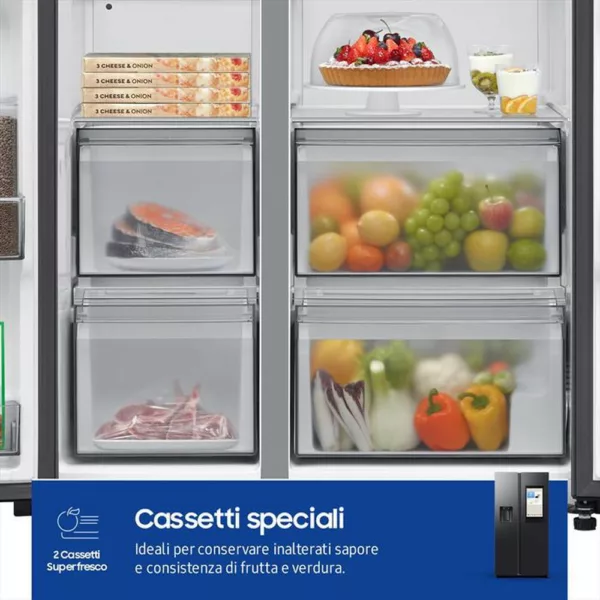 252003411_9.jpg SAMSUNG - Frigorifero side by side RS90F66BEFEF Classe E-Matte black